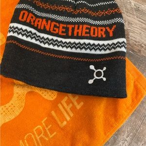 Orangetheory beanie and towel